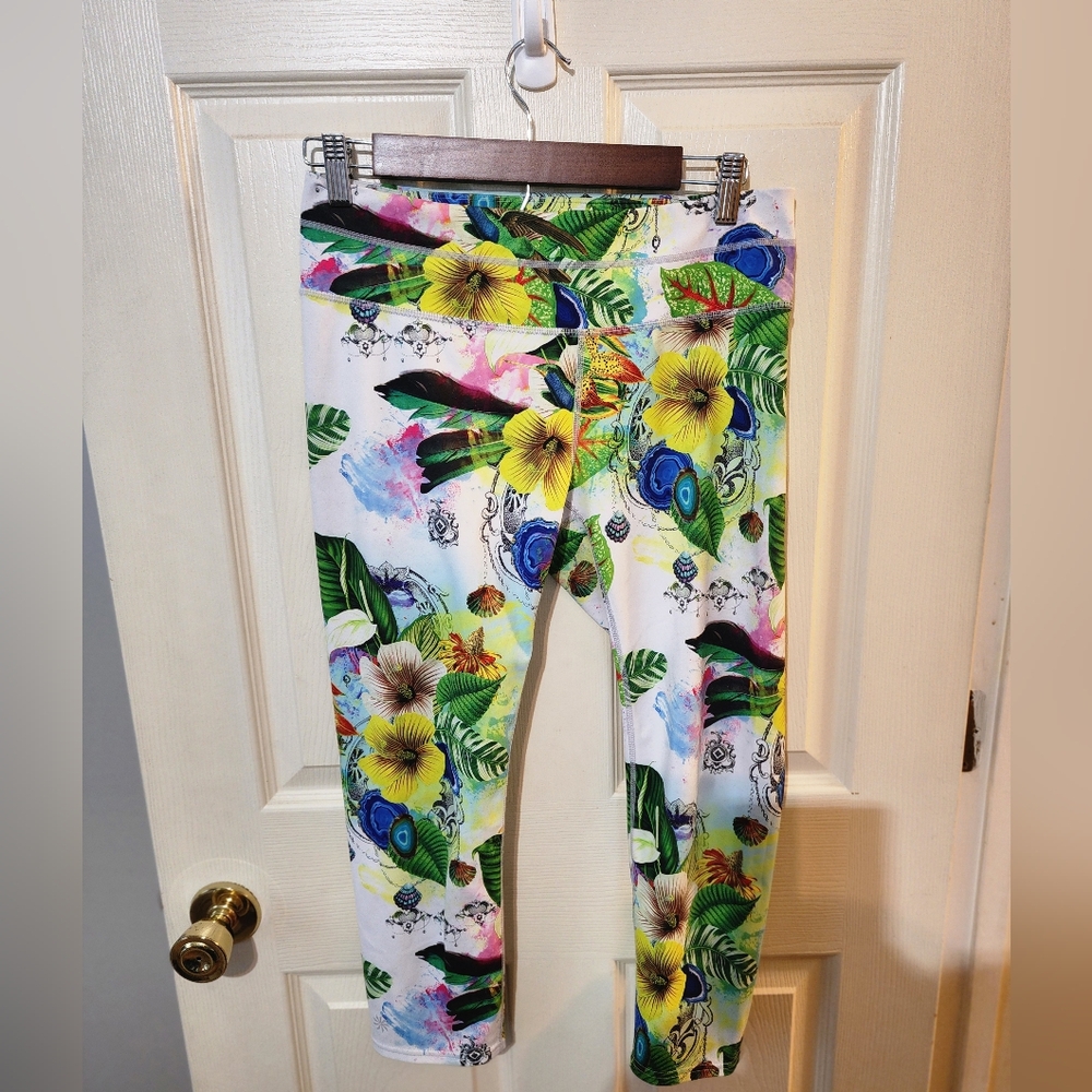 Athleta Tropical Sonar Floral Print Leggings - Picture 2 of 4